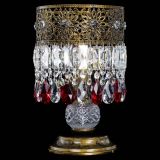 Настольная лампа Восток с пластинками под бронзу Красная в Сочи