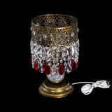 Настольная лампа Восток с пластинками под бронзу Красная в Сочи