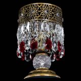Настольная лампа Восток с пластинками под бронзу Красная в Сочи