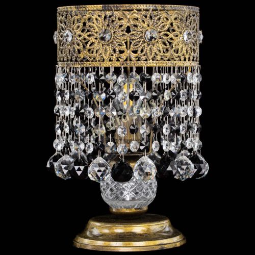 Настольная лампа Восток с шарами под бронзу Черная в Сочи Гусь Хрустальный