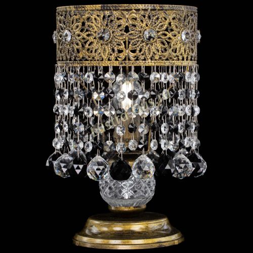 Настольная лампа Восток с шарами под бронзу Черная в Сочи Гусь Хрустальный