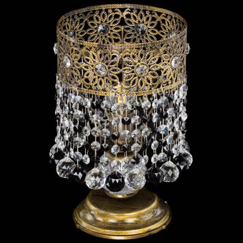 Настольная лампа Восток с шарами под бронзу Черная в Сочи Гусь Хрустальный