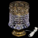 Настольная лампа Восток с шарами под бронзу Фиолетовая в Сочи