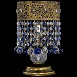 Настольная лампа Восток с шарами под бронзу Синяя в Сочи