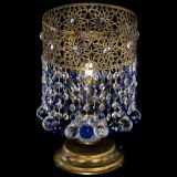 Настольная лампа Восток с шарами под бронзу Синяя в Сочи