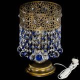 Настольная лампа Восток с шарами под бронзу Синяя в Сочи