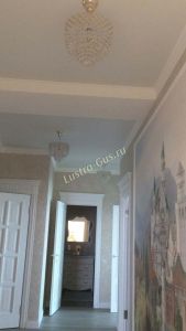 Люстра Хрустальные брызги с подвесом журавлик черный в Сочи отзыв и фото покупателя