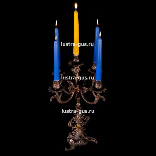 Подсвечник Изабелла ангел 5 свечей в Сочи Гусь Хрустальный