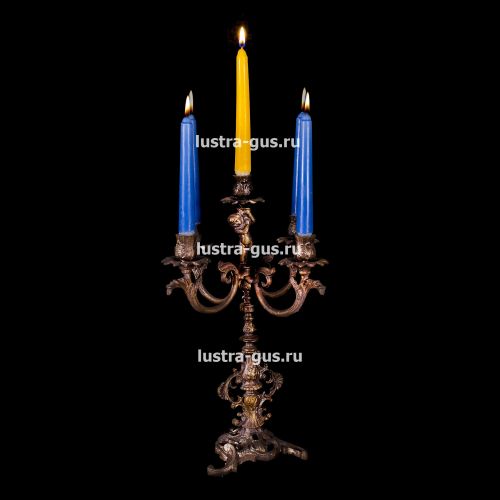 Подсвечник Изабелла ангел 5 свечей в Сочи Гусь Хрустальный