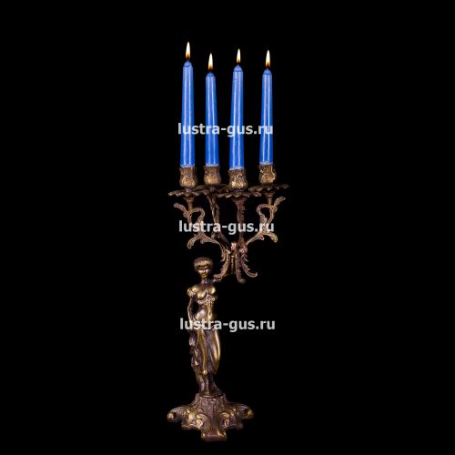Подсвечник Изабелла богиня 2 - 4 свечи в Сочи Гусь Хрустальный