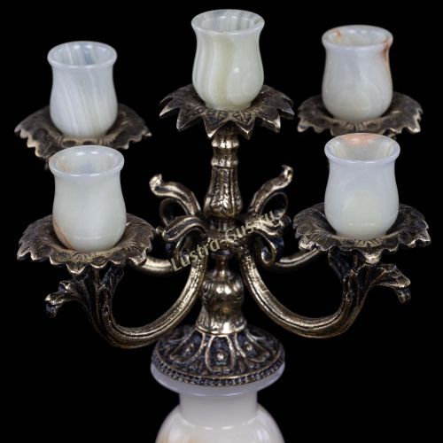 Подсвечник Оникс №5 в Сочи Гусь Хрустальный