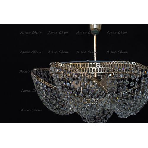 Люстра Космос 3 лампы с подвесом в Сочи Гусь Хрустальный