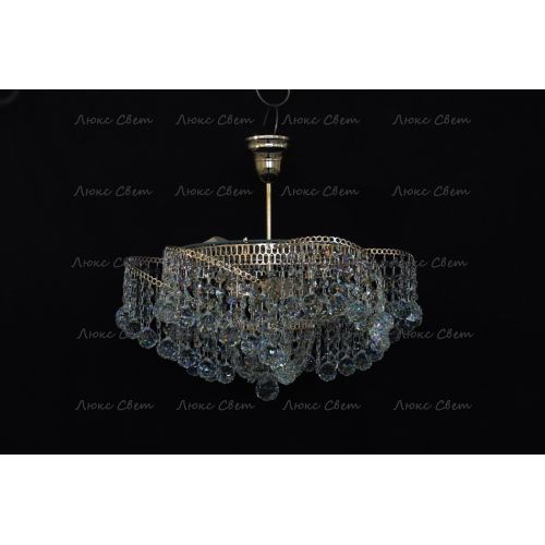 Люстра Космос 3 лампы с подвесом шар в Сочи Гусь Хрустальный