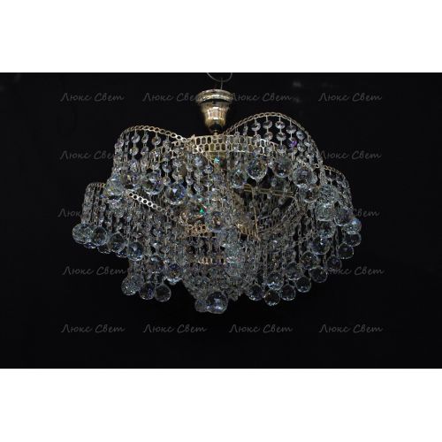 Люстра Космос 3 лампы с подвесом шар в Сочи Гусь Хрустальный