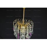 Люстра Зима журавлик фиолетовая в Сочи