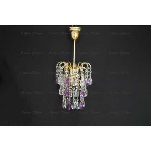 Люстра Зима журавлик фиолетовая в Сочи Гусь Хрустальный