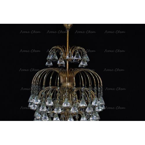 Люстра Хрустальные брызги с подвесом конус 40 мм в Сочи Гусь Хрустальный