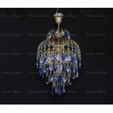 Люстра Хрустальные брызги с подвесом журавлик синий в Сочи