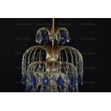 Люстра Хрустальные брызги с подвесом журавлик синий в Сочи