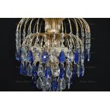 Люстра Хрустальные брызги с подвесом журавлик синий в Сочи