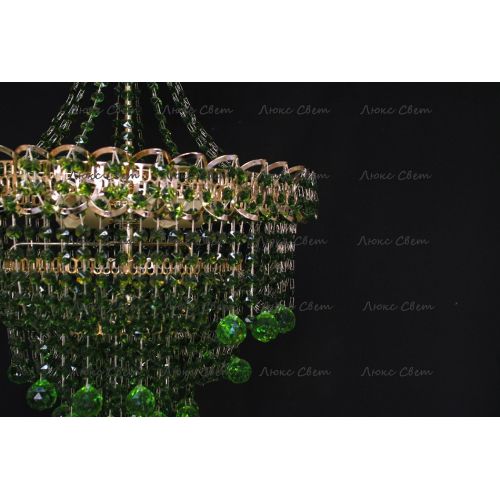 Люстра Натали Софья зеленая в Сочи Гусь Хрустальный