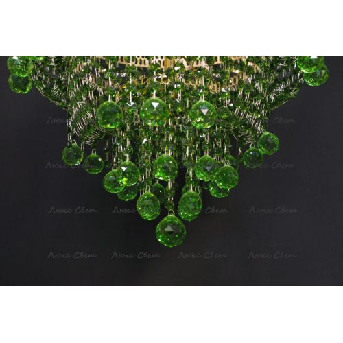Люстра Натали Софья зеленая в Сочи Гусь Хрустальный
