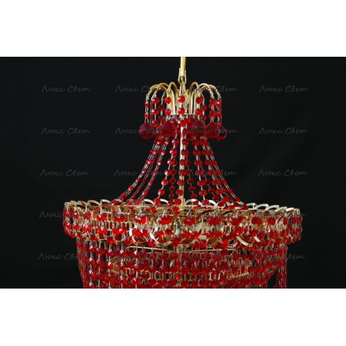 Люстра Натали Софья красная  в Сочи Гусь Хрустальный