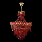 Люстра Натали Софья красная