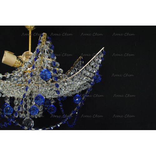 Люстра Марина № 2 цветная  в Сочи Гусь Хрустальный