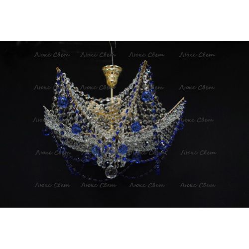 Люстра Марина № 2 цветная  в Сочи Гусь Хрустальный