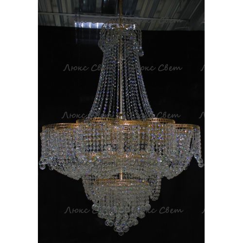 Люстра Лотос с подвесом диаметр 1000 мм высота1500 мм в Сочи Гусь Хрустальный