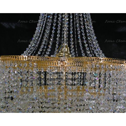 Люстра Лотос с подвесом диаметр 1000 мм высота1500 мм в Сочи Гусь Хрустальный