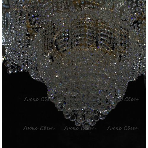 Люстра Лотос с подвесом диаметр 1000 мм высота1500 мм в Сочи Гусь Хрустальный