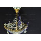 Люстра Корвет 1 ламповый синий в Сочи