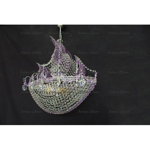 Люстра Корвет фиолетовый в Сочи Гусь Хрустальный