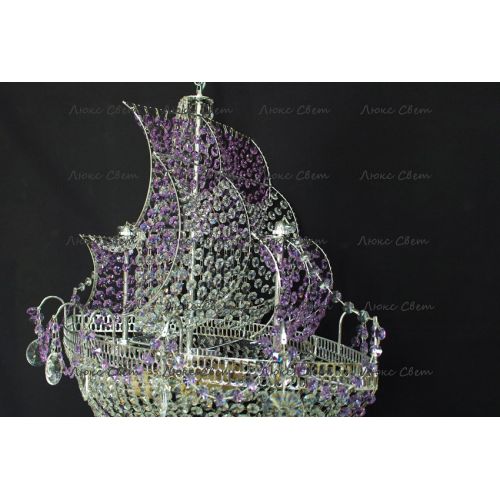 Люстра Корвет фиолетовый в Сочи Гусь Хрустальный