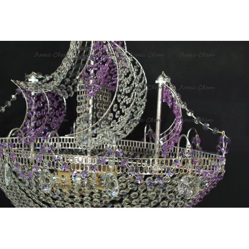 Люстра Корвет фиолетовый в Сочи Гусь Хрустальный