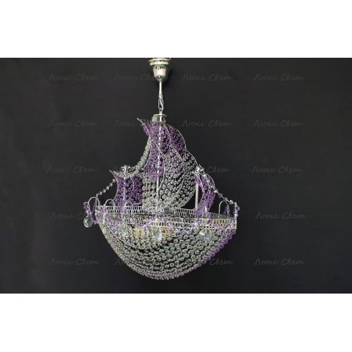 Люстра Корвет фиолетовый в Сочи Гусь Хрустальный