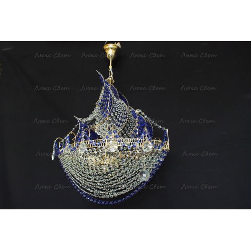 Люстра Корвет синий в Сочи Гусь Хрустальный