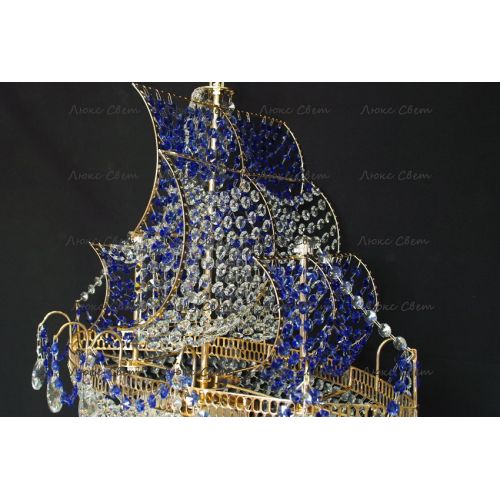 Люстра Корвет синий в Сочи Гусь Хрустальный