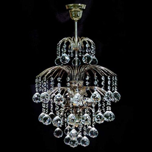 Люстра Хрустальные Брызги с подвесом шар 40 в Сочи Гусь Хрустальный