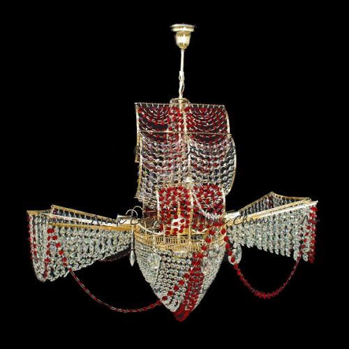Люстра Летучий Голландец красный в Сочи Люстра Летучий Голландец красный в Сочи