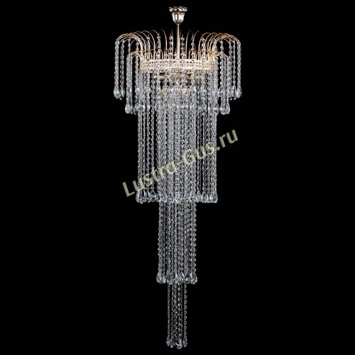 Люстра Агата Каскад №4 длинная в Сочи Гусь Хрустальный