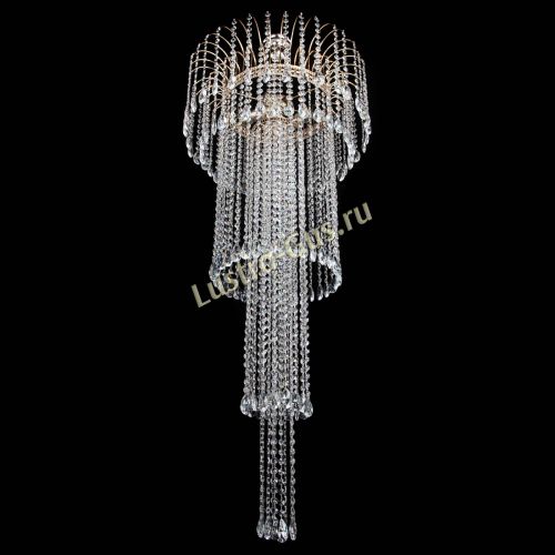 Люстра Агата Каскад №4 длинная в Сочи Гусь Хрустальный