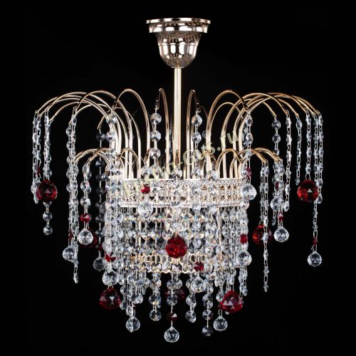 Люстра Агата Венеция №1 красная в Сочи Гусь Хрустальный