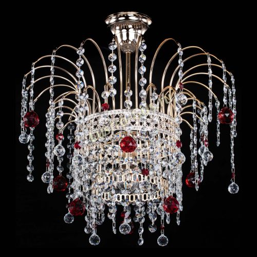 Люстра Агата Венеция №1 красная в Сочи Гусь Хрустальный