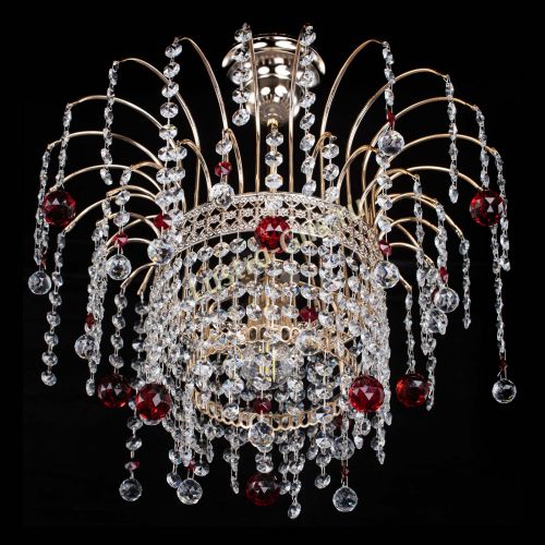 Люстра Агата Венеция №1 красная в Сочи Гусь Хрустальный