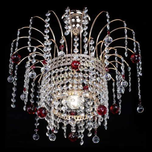 Люстра Агата Венеция №1 красная в Сочи Гусь Хрустальный