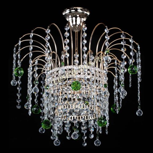 Люстра Агата Венеция №1 зеленая в Сочи Гусь Хрустальный