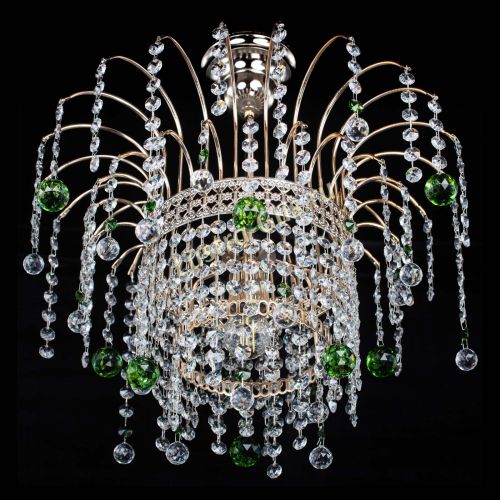 Люстра Агата Венеция №1 зеленая в Сочи Гусь Хрустальный